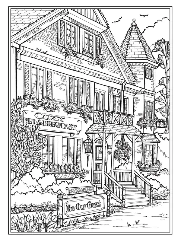 Amazon.com: Creative Haven Main Street Coloring Book (Adult Coloring Books: USA): 9780486842448: Goodridge, Teresa: Books