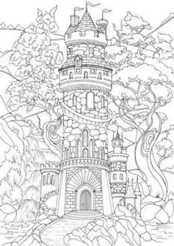 Colouring book page