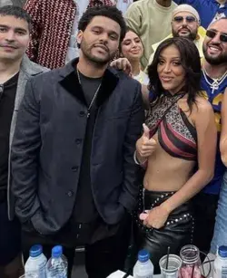 The Weeknd and Doja Cat at 2022 super bowl