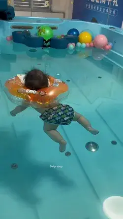 Baby Sleeping In Swimming Pool ❤️😃