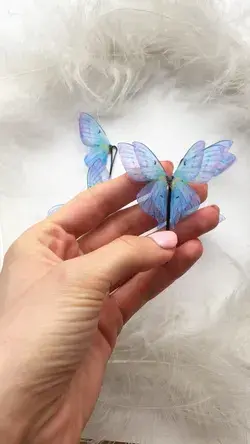 Orchid Butterfly Hairpins
