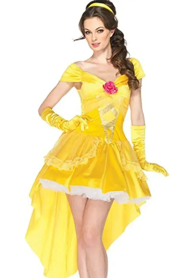 Sexy Ladies Princess Belle womens fancy dress Fairytale Adult Costume Outfit Size 6 - 16 (10 -12) : Amazon.co.uk: Toys &amp; Games