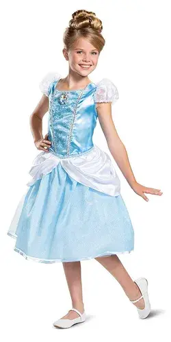 Cinderella Classic Disney Princess Movie Fancy Dress Up Halloween Child Costume