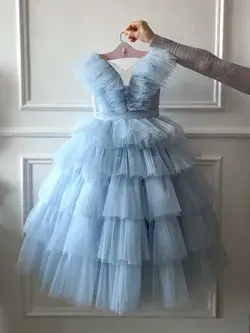 Baby dress , girl dress, blue dress