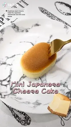 Mini Japanese cheesecake✨ By :)