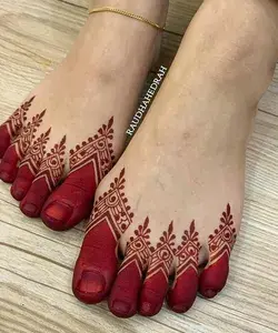 Beautiful dubai feet finger mehndi designs