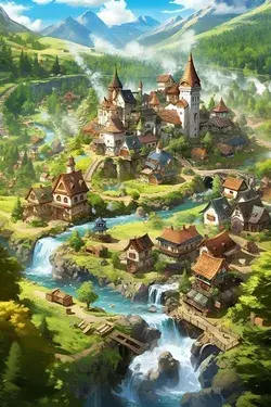 medieval house concept art