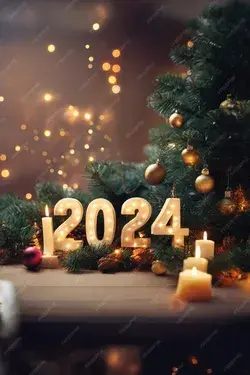 Happy New Year 2024 Gifs Wishes, New Year 2024 Fireworks HD