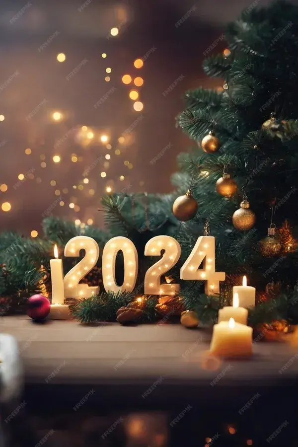 Happy New Year 2024 Gifs Wishes, New Year 2024 Fireworks HD