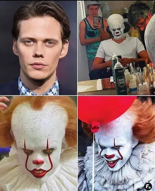 Actors before and after makeup 🎬