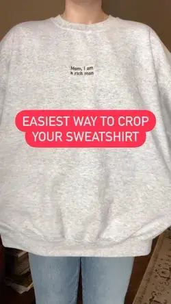This is the easiest way to crop your sweatshirt