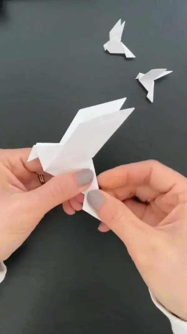 How to Make a Paper Dove | Origami Bird Tutorial | Spring Craft Idea | Paper Folding DIY