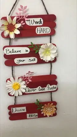 Diy wall hanging/popsicle craft