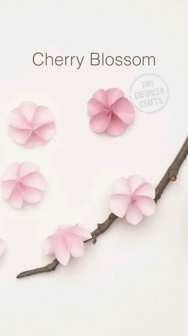 Cherry blossom craft flower.🌼