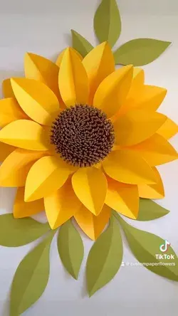 SVG Paper Sunflower Template