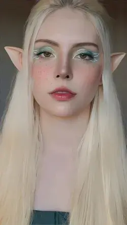 Elf girl makeup elfa 🌿 ig @pixie.iis
