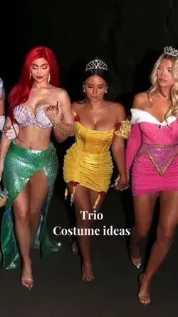 College costume ideas. Easy costume ideas 2022. Trio costume ideas. Halloween costumes.