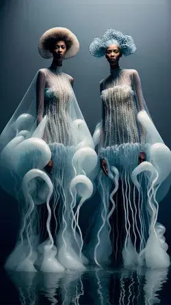 Avant Garde Fashion Editorial Gowns - Jellyfish