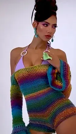Crochet Bell Bottom Romper