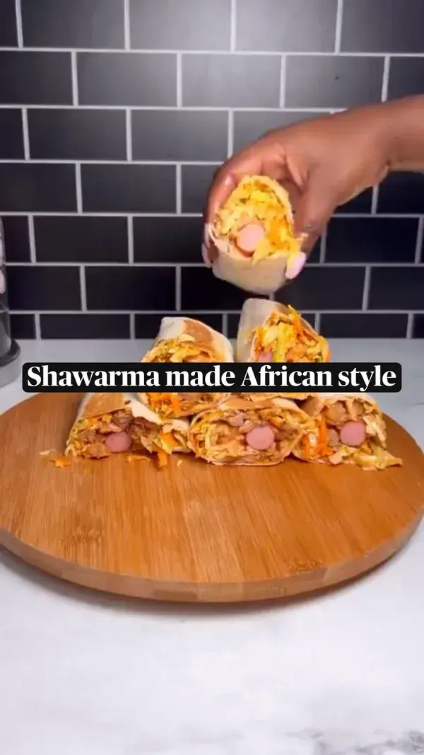 African inspired recipes; Shawarma made African style