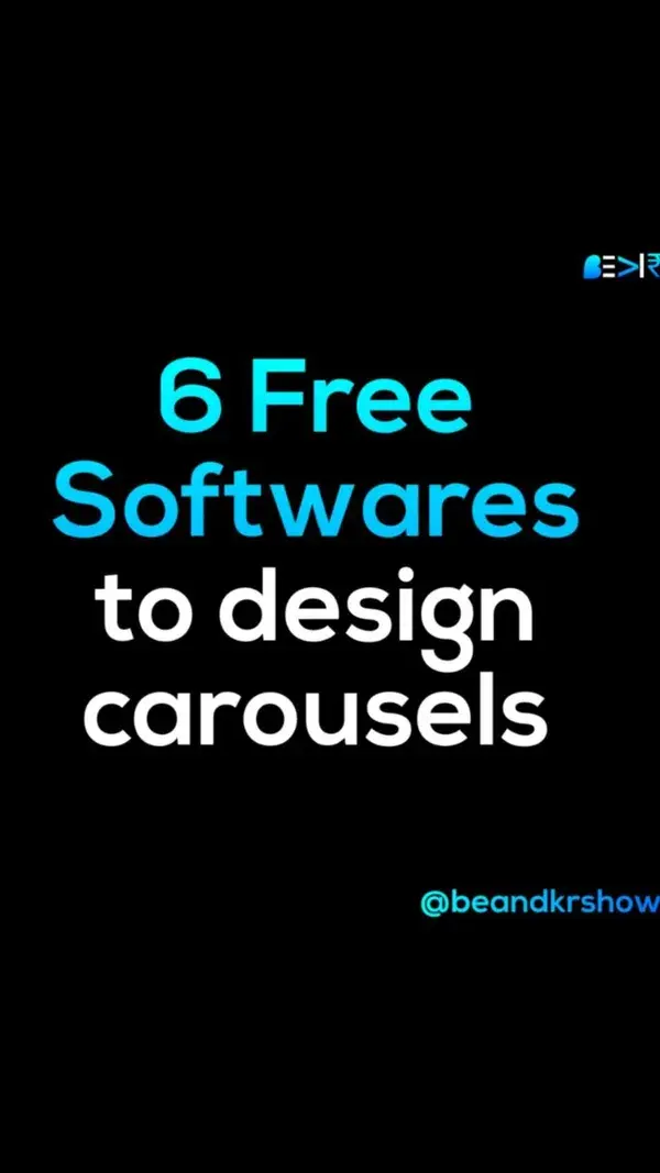 6 FREE softwares to design carousels !!!