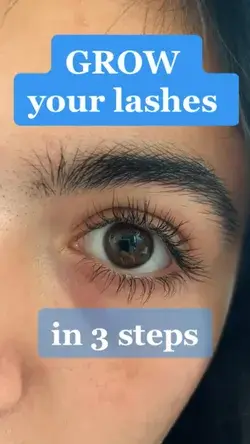 3 tips to grow your lashes! credits to little.latinaaa on tiktok ♡