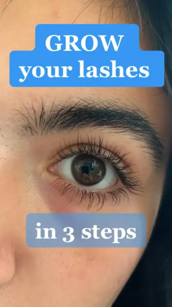 3 tips to grow your lashes! credits to little.latinaaa on tiktok ♡