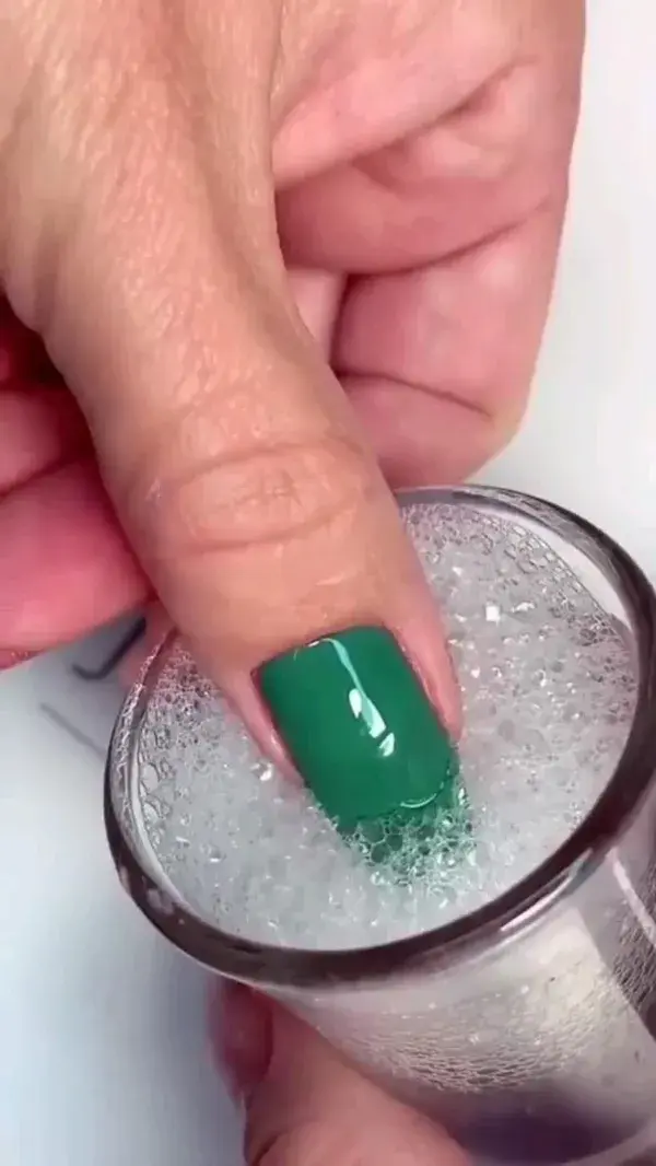 Green Aesthetic Nails!!!