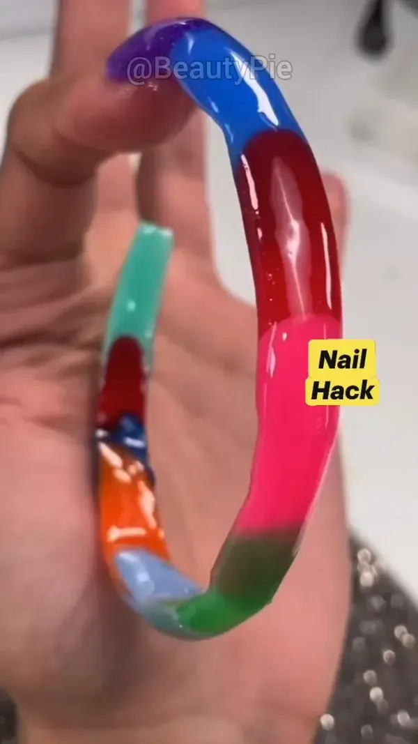 Get Long Nails In Just Few Seconds Using This HACK!!  #longnails #nailasmr #grownails #15second