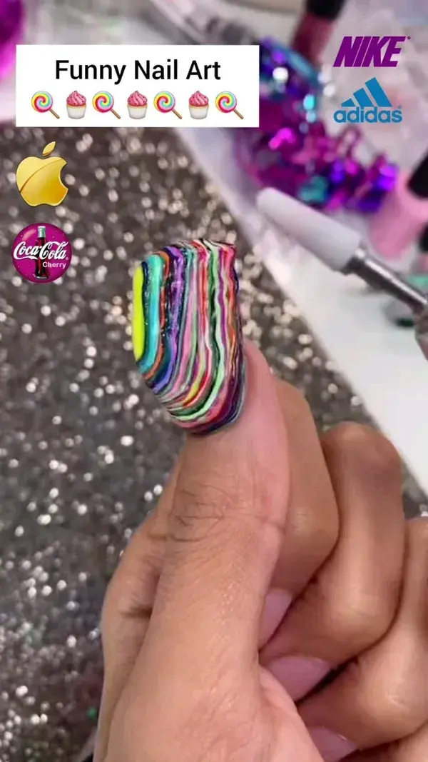 Shorts NailArt Nails Apple Nike Adidas Coca-Cola TikTok Youtube New Best Crafts DIY Beauty Makeup