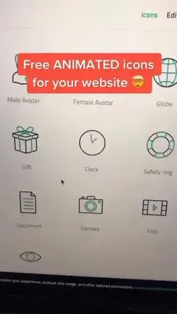 Best way to get free animated icons for your websites .