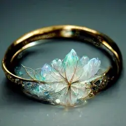 #white flower golden ring in love.