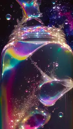 Space jar ✨ Cosmic liquid 🌟 AI Art + Animation by Celestialmoonfire Art