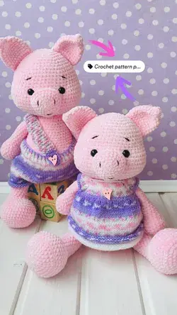 Crochet pattern piggy
