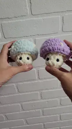 Pop-it Crochet Mushrooms 🍄