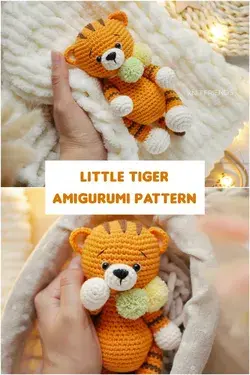 Crochet PATTERN tiger, Amigurumi animals pattern PDF