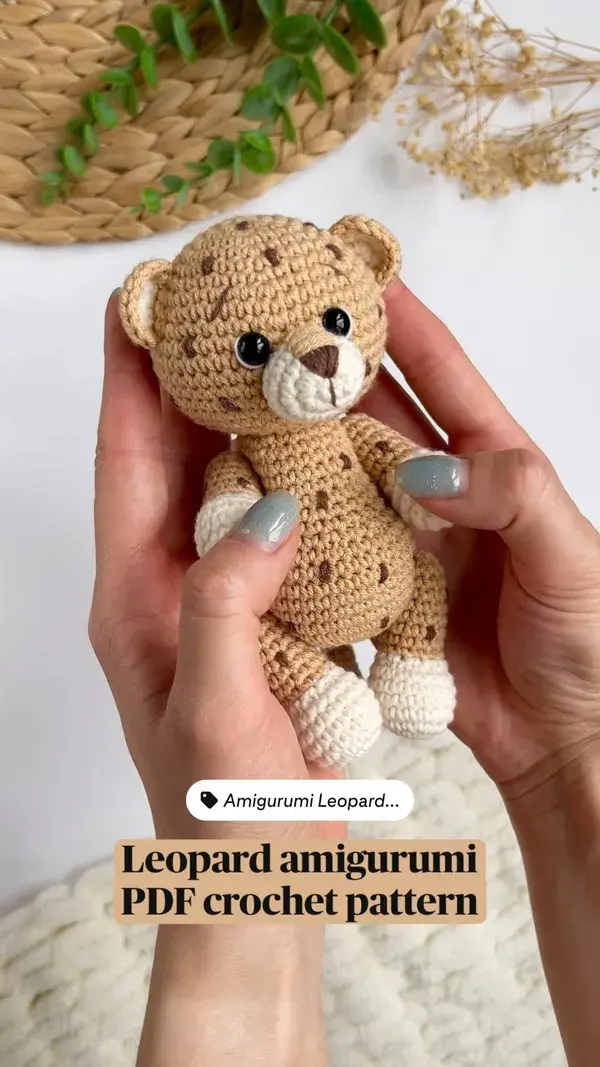 Leopard amigurumi PDF crochet pattern