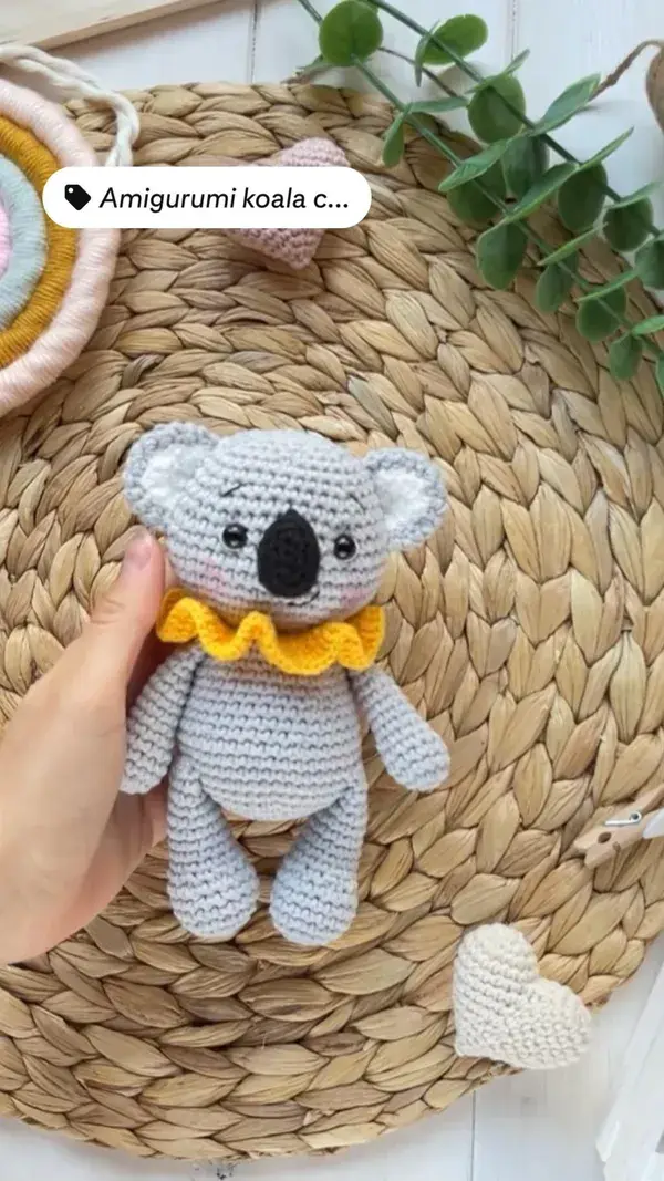 Amigurumi koala pdf crochet pattern