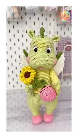 Crochet dragon pattern Amigurumi dragon baby