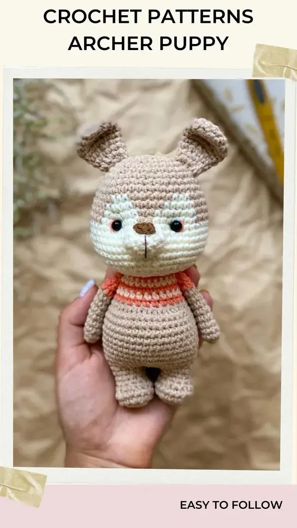 Crochet pattern amigurumi puppy dog pdf tutorial