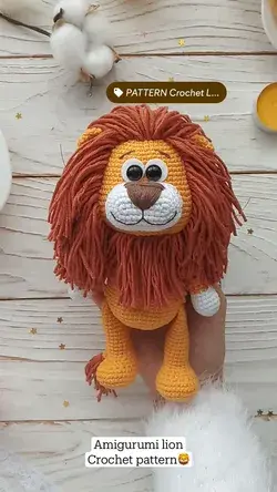 Amigurumi lion Crochet pattern🦁
