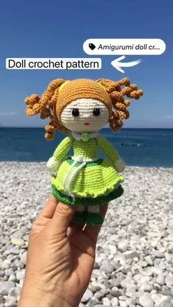 Doll crochet pattern • Amigurumi doll crochet pattern