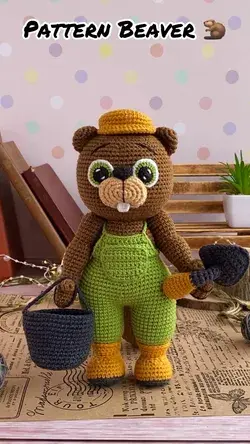 Crochet Pattern Beaver Buildet 🦫