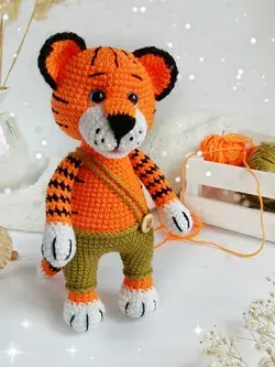 Crochet cuddle tiger amigurumi pattern toy easy crochet tiger pattern