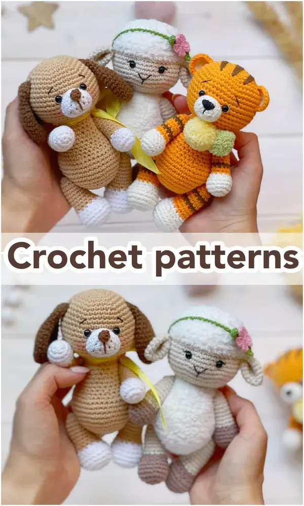 Amigurumi animals CROCHET PATTERN for beginners