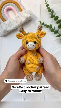 Giraffe crochet pattern Easy to follow . Amigurumi PDF crochet pattern animals