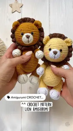 ^^ crochet pattern Lion amigurumi
