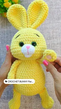 Crochet cute bunny pattern, Amigurumi plush bunny pdf tutorial