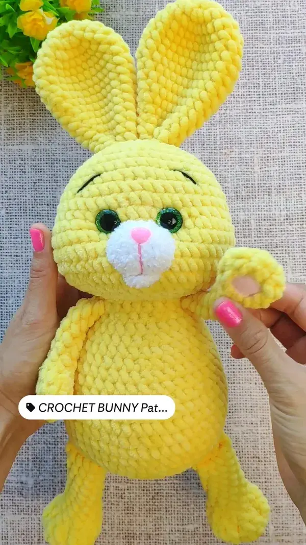 Crochet cute bunny pattern, Amigurumi plush bunny pdf tutorial