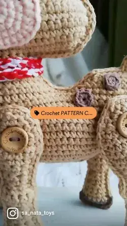 Christmas Moose crochet pattern, crochet reindreer